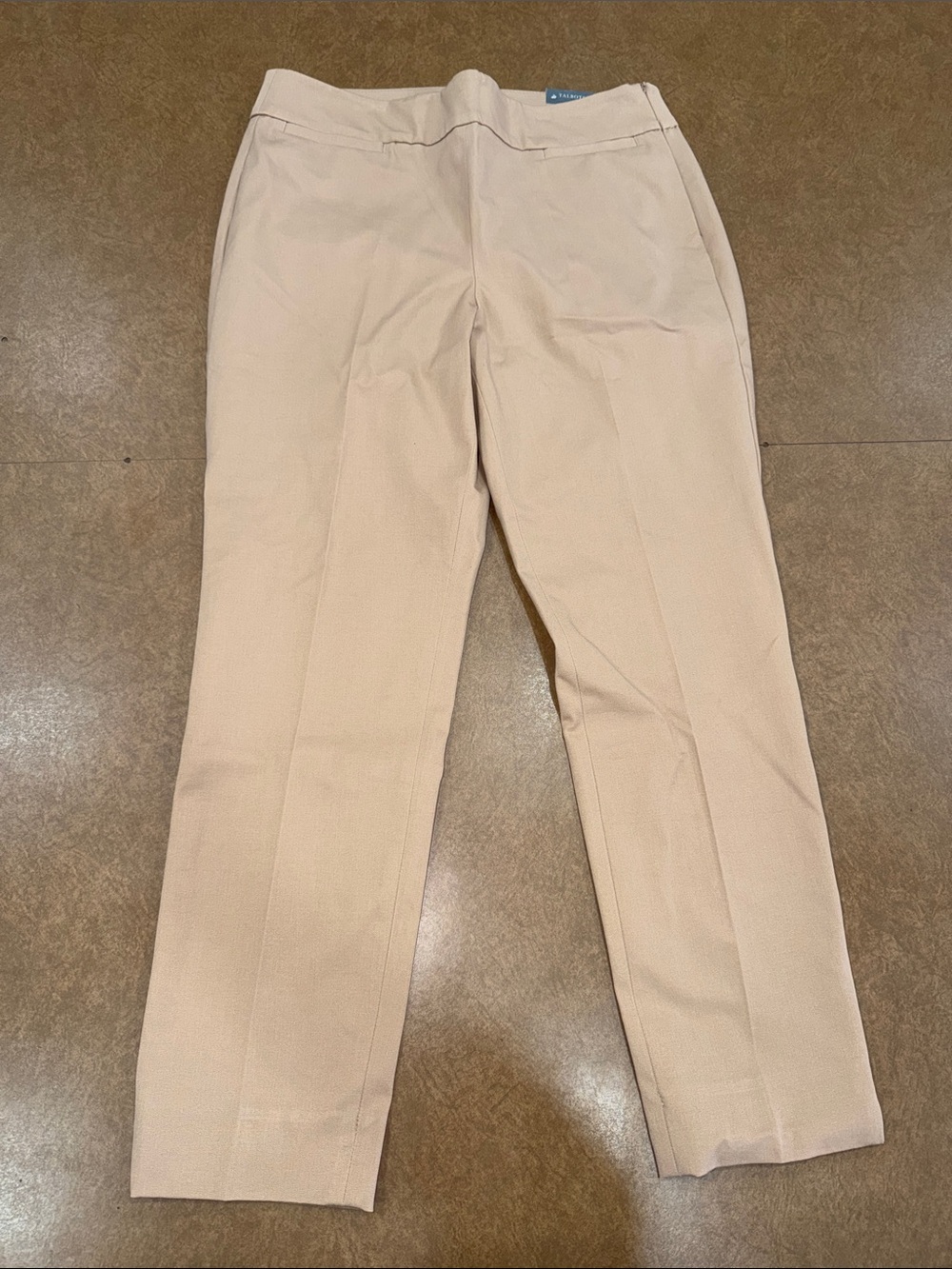 NWT • Talbots ChathamBeige Slim Ankle-Length Pants • Size 8 PETITE